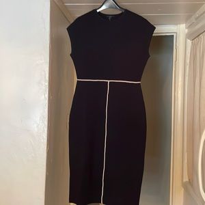COS Navy and Taupe Sweater Dress Size S